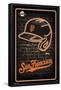 MLB San Franciso Giants - Neon Helmet 23-Trends International-Framed Poster