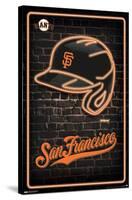 MLB San Franciso Giants - Neon Helmet 23-Trends International-Stretched Canvas