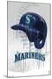 MLB Seattle Mariners - Drip Helmet 22-Trends International-Mounted Poster