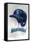 MLB Seattle Mariners - Drip Helmet 22-Trends International-Framed Stretched Canvas