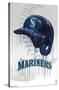 MLB Seattle Mariners - Drip Helmet 22-Trends International-Stretched Canvas