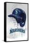 MLB Seattle Mariners - Drip Helmet 22-Trends International-Framed Stretched Canvas