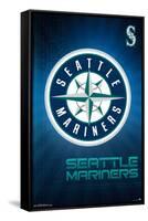 MLB Seattle Mariners - Logo 16-Trends International-Framed Stretched Canvas