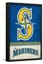 MLB Seattle Mariners - Retro Logo 18-Trends International-Framed Poster