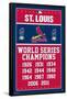 MLB St. Louis Cardinals - Champions-Trends International-Framed Poster