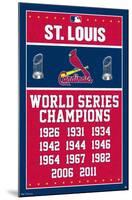 MLB St. Louis Cardinals - Champions-Trends International-Mounted Poster