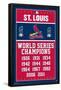 MLB St. Louis Cardinals - Champions-Trends International-Framed Poster