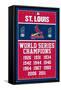 MLB St. Louis Cardinals - Champions-Trends International-Framed Stretched Canvas