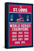 MLB St. Louis Cardinals - Champions-Trends International-Framed Stretched Canvas