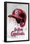 MLB St. Louis Cardinals - Drip Helmet 20-Trends International-Framed Poster