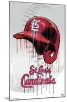 MLB St. Louis Cardinals - Drip Helmet 20-Trends International-Mounted Poster