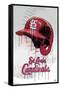 MLB St. Louis Cardinals - Drip Helmet 20-Trends International-Framed Stretched Canvas
