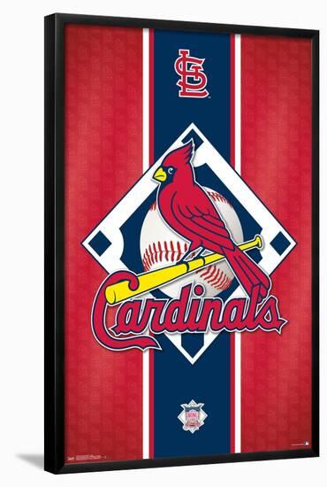 MLB St. Louis Cardinals - Logo 15-Trends International-Framed Poster