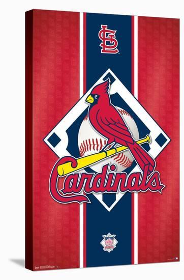 MLB St. Louis Cardinals - Logo 15-Trends International-Stretched Canvas