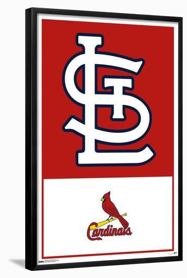 MLB St. Louis Cardinals - Logo 22-Trends International-Framed Poster