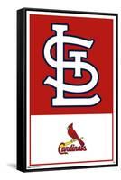 MLB St. Louis Cardinals - Logo 22-Trends International-Framed Stretched Canvas