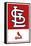 MLB St. Louis Cardinals - Logo 22-Trends International-Framed Stretched Canvas