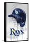 MLB Tampa Bay Rays - Drip Helmet 22-Trends International-Framed Stretched Canvas