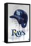 MLB Tampa Bay Rays - Drip Helmet 22-Trends International-Framed Stretched Canvas