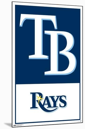 MLB Tampa Bay Rays - Logo 22-Trends International-Mounted Poster