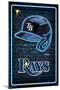 MLB Tampa Bay Rays - Neon Helmet 23-Trends International-Mounted Poster