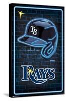 MLB Tampa Bay Rays - Neon Helmet 23-Trends International-Stretched Canvas