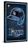 MLB Tampa Bay Rays - Neon Helmet 23-Trends International-Stretched Canvas