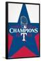 MLB Texas Rangers - 2023 World Series Team Logo-Trends International-Framed Poster