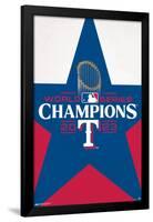 MLB Texas Rangers - 2023 World Series Team Logo-Trends International-Framed Poster