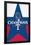MLB Texas Rangers - 2023 World Series Team Logo-Trends International-Framed Poster