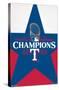 MLB Texas Rangers - 2023 World Series Team Logo-Trends International-Stretched Canvas