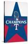 MLB Texas Rangers - 2023 World Series Team Logo-Trends International-Stretched Canvas