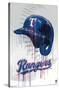 MLB Texas Rangers - Drip Helmet 22-Trends International-Stretched Canvas