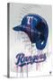 MLB Texas Rangers - Drip Helmet 22-Trends International-Stretched Canvas