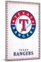 MLB Texas Rangers - Logo 17-Trends International-Mounted Poster