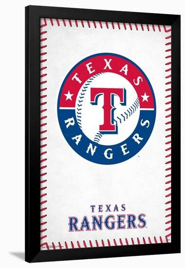 MLB Texas Rangers - Logo 17-Trends International-Framed Poster