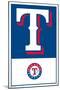 MLB Texas Rangers - Logo 22-Trends International-Mounted Poster
