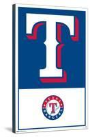 MLB Texas Rangers - Logo 22-Trends International-Stretched Canvas