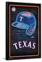 MLB Texas Rangers - Neon Helmet 23-Trends International-Framed Poster