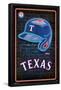 MLB Texas Rangers - Neon Helmet 23-Trends International-Framed Poster