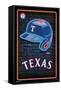 MLB Texas Rangers - Neon Helmet 23-Trends International-Framed Stretched Canvas