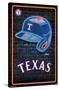 MLB Texas Rangers - Neon Helmet 23-Trends International-Stretched Canvas