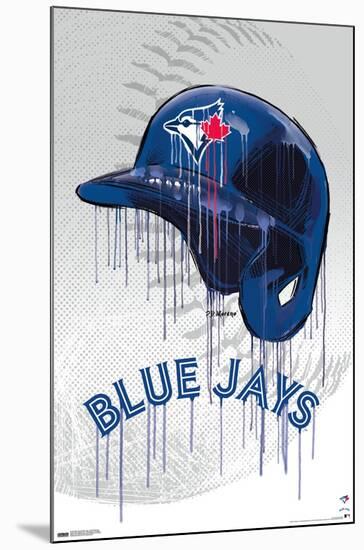 MLB Toronto Blue Jays - Drip Helmet 22-Trends International-Mounted Poster