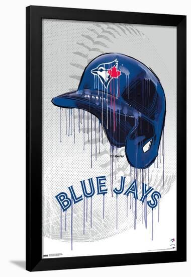 MLB Toronto Blue Jays - Drip Helmet 22-Trends International-Framed Poster