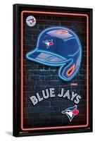 MLB Toronto Blue Jays - Neon Helmet 23-Trends International-Framed Poster