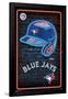 MLB Toronto Blue Jays - Neon Helmet 23-Trends International-Framed Poster