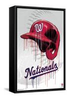 MLB Washington Nationals - Drip Helmet 22-Trends International-Framed Stretched Canvas