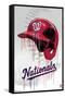 MLB Washington Nationals - Drip Helmet 22-Trends International-Framed Stretched Canvas