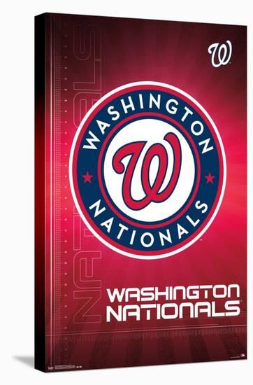 MLB Washington Nationals - Logo 16-Trends International-Stretched Canvas