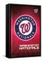 MLB Washington Nationals - Logo 16-Trends International-Framed Stretched Canvas